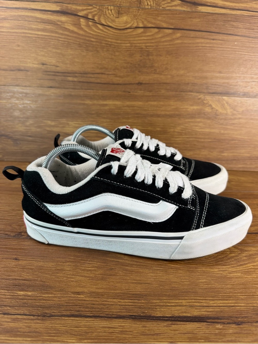 Vans Knu Skool Black Suede Puffy Sneakers Women’s Size 10 Shoes